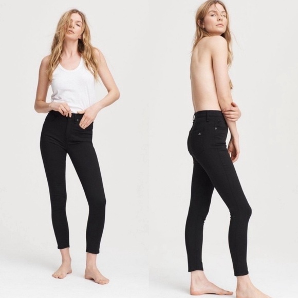 COPY - rag & bone Nina High Rise Ankle Skinny Jeans in black- Size 27- NWOT. Ne… - Picture 2 of 11